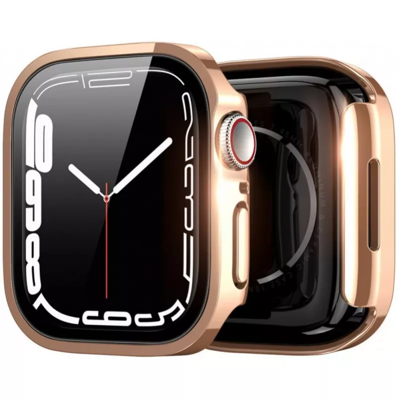 Dux Ducis Hamo Apple Watch Series 7/8/9 Hülle (PC) 45mm Rose Gold