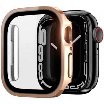 Dux Ducis Hamo Apple Watch Series 7/8/9 Hülle (PC) 45mm Rose Gold
