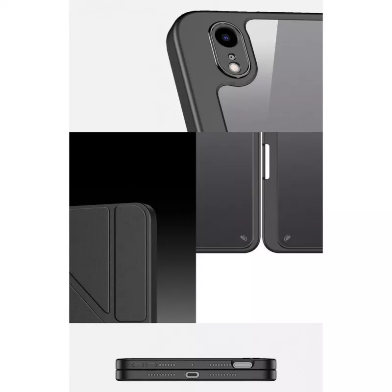 Dux Ducis Magi Case für iPad mini 6 (2021) Smart Cover mit Standfuß und Apple Pencil Halter - Schwarz