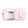 Dux Ducis PECQ Series PC+TPU Hülle mit Haken für Apple AirPods Pro 3, Weiß/Rosa