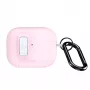 Dux Ducis PECQ Series PC+TPU Hülle mit Haken für Apple AirPods Pro 3, Weiß/Rosa