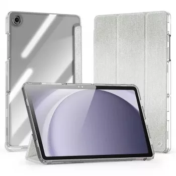 Dux Ducis Samsung Galaxy Tab A9 Plus TPU+PC+Leder Klarsichthülle Hellgrün