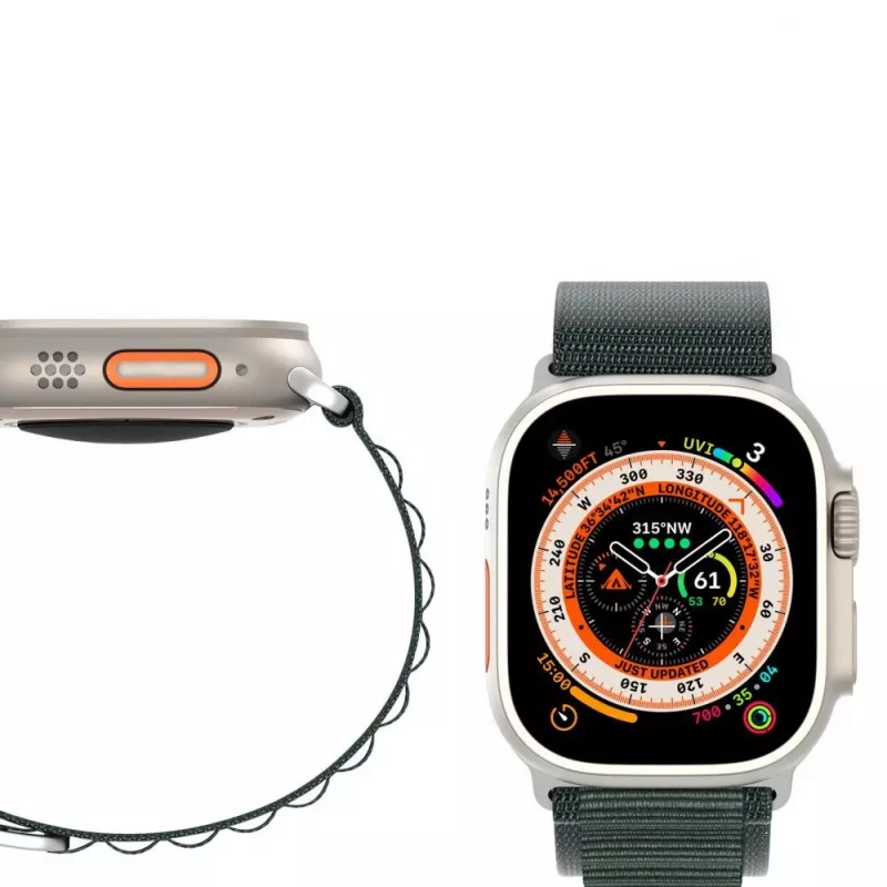 Dux Ducis Strap GS Version Sportarmband mit Dornschließe für Apple Watch 42/44/45/49mm - Grün