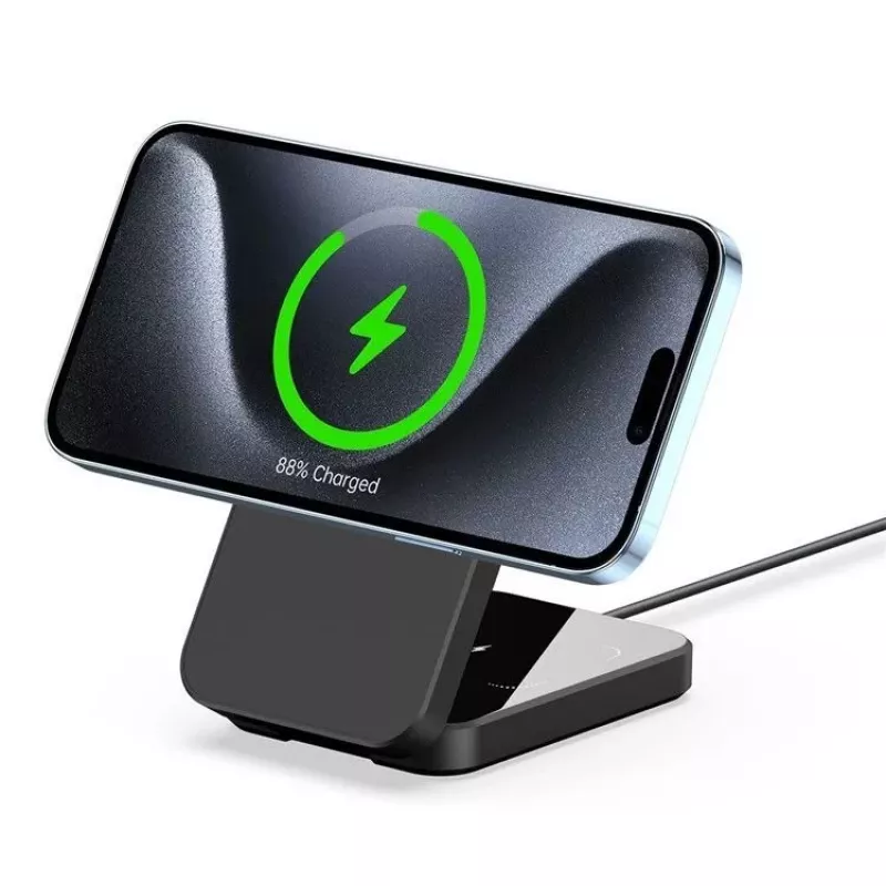 Duzzona W17 3-in-1 Wireless Charger Stand mit MagSafe 15W Schwarz