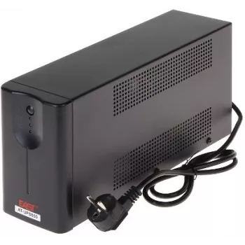 EAST USV Stromversorgung 650 VA Line-Interactive 390 W 2 Schuko-Steckdosen AVR LED