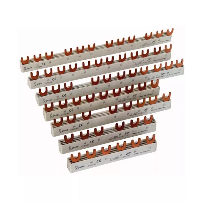 Eaton EVG-3PHAS/N 8TE 10mm² 3-Phasen+N Gabelkammschiene 63A