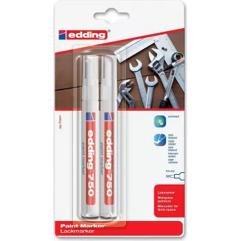 Edding 750 Weißer Lackmarker - 2 mm Rundspitze 4-750-2-3049