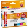 Edding EDD-619 Kompatibles High-Yield Tintenpatronen-Set – Schwarz, Cyan, Magenta, Gelb (4er-Pack, Epson 603XL Äquivalent) 18-619