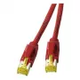 EFB Elektronik Patchkabel RJ-45, Cat.6A S/FTP, 0,25 m, Rot (K8560RT.0,25)
