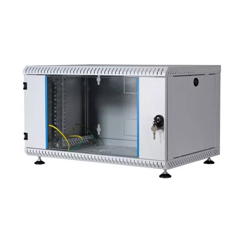 EFB Elektronik 691715VGR.50 19-Zoll-Wandgehäuse 15HE, einteilig, Hellgrau RAL 7035, Tiefe 500 mm