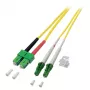 EFB Elektronik Duplex-Glasfaser-Patchkabel LC/APC-SC/APC OS2, 5 m, gelb
