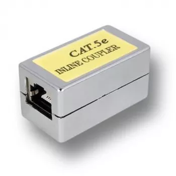 EFB-Elektronik RJ45 Buchse zu RJ45 Buchse CAT 5e geschirmter Netzwerk-Kuppler, Grau 37529,1