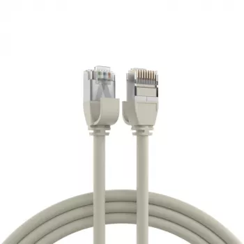 EFB Elektronik RJ45 Patchkabel Cat.6A U/FTP TPE 4mm Ultraflex Grau 5m