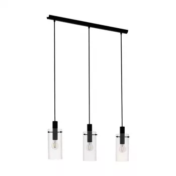 EGLO Carlton 1 Black and Copper E27 Pendelleuchte