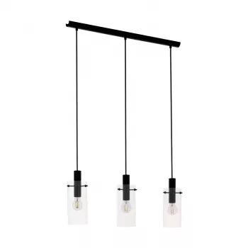 EGLO Carlton 1 Black and Copper E27 Pendelleuchte