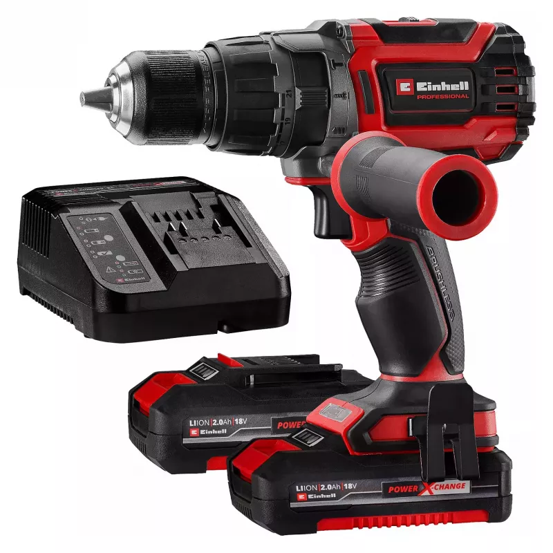 Einhell TP-CD 18/70 Li-i BL Akku-Schlagbohrschrauber-Set, 18V bürstenlos, 70 Nm, 2x2,0Ah