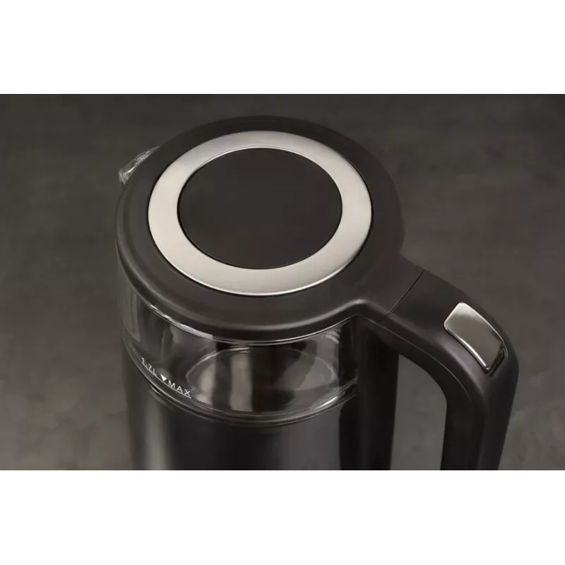 Eldom C540 Jetty kabelloser Elektro-Wasserkocher mit Temperaturregelung, 1,7 l, Schwarz