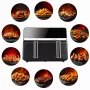 ELDOM FR200 Heißluftfritteuse, 9 L, 2200 W, Dual Drawer