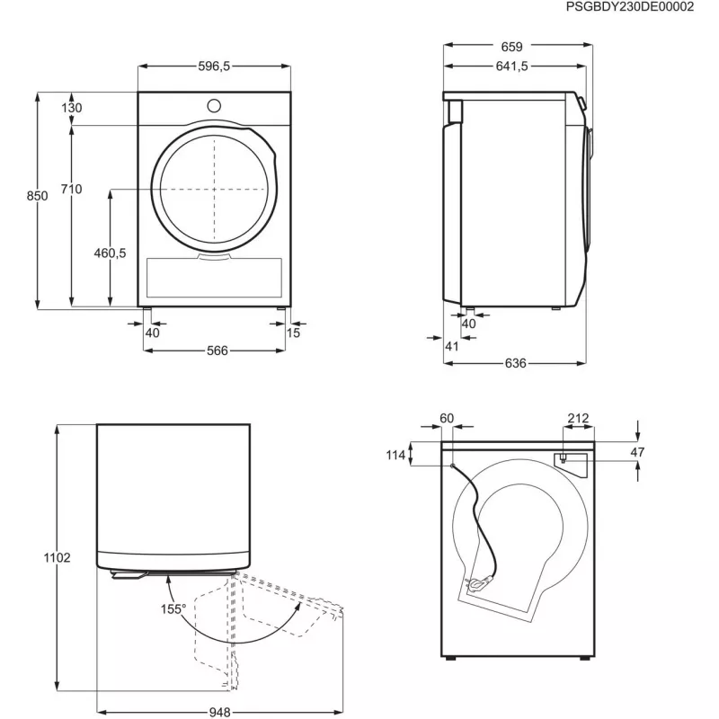 Electrolux 700 DelicateCare 9kg Wärmepumpentrockner