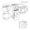 Electrolux EOE8P39WX Einbau-Elektrobackofen mit Pyrolyse-Selbstreinigung, 71L, A+ Energie