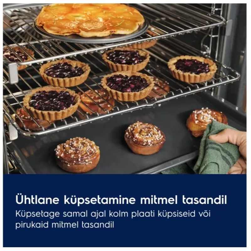 Electrolux EOF7P86H3 Einbau-Elektrobackofen 71L Pyrolytische Selbstreinigung A+ Energieklasse mit SenseCook & SteamBake