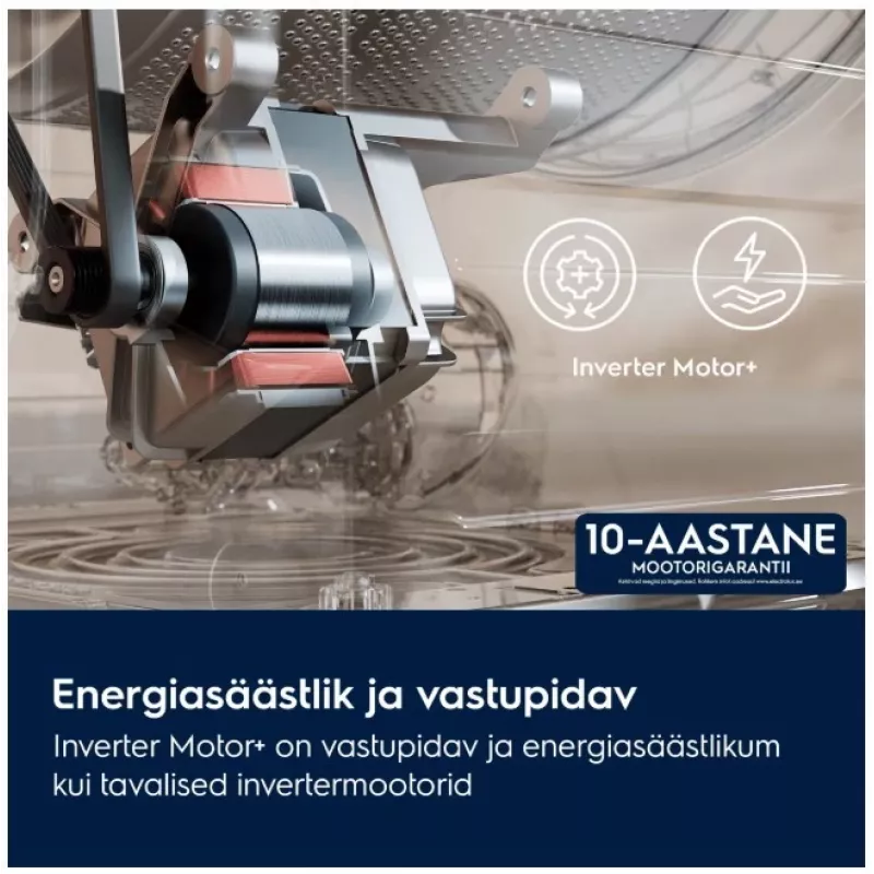 Electrolux EW6F8492E 9kg 1400rpm Frontlader-Waschmaschine (Invertermotor, Energieklasse A, Weiß)