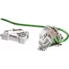 ELOTOUCH TE Connectivity AMP Netconn DIN-Hutschienen-Adapter, unbestückt, 1 Keystone-Slot, hellgrau 1711897-1