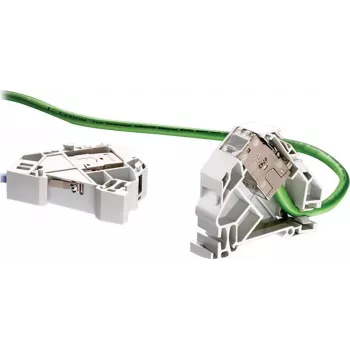 ELOTOUCH TE Connectivity AMP Netconn DIN-Hutschienen-Adapter, unbestückt, 1 Keystone-Slot, hellgrau 1711897-1