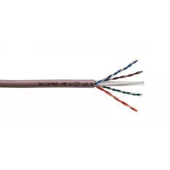 EMITER Cat.6 U/UTP 450MHz LS0H B2ca Solid Copper Netzwerkkabel, 4x2x23AWG, 305m Rolle im Karton