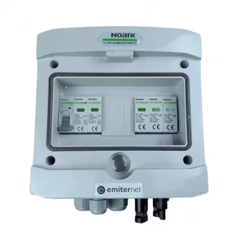 EMITER DCAC Hermetic IP65 PV-Combiner-Box mit Noark Type 2 SPD, 1 String, 1 MPPT, 16A 1-Phase