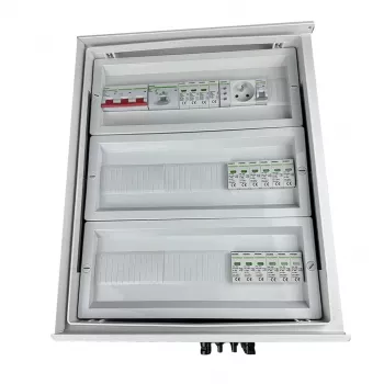 EMITER EM-854N DCAC Hermetic IP66 Solar-PV-Generatoranschlusskasten mit DC- & AC-Überspannungsschutz, 5 String-Eingänge, 5 MPPT, 100A 3-Phasen