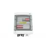 EMITER Schaltanlage Angebracht DCAC Hermetic IP65 EMITTER mit DC-Überspannungsableiter Dehn 1000V Typ 2, 2 x PV String, 2 x MPPT // og. AC Dehn Typ 2, 20A 3-Phase