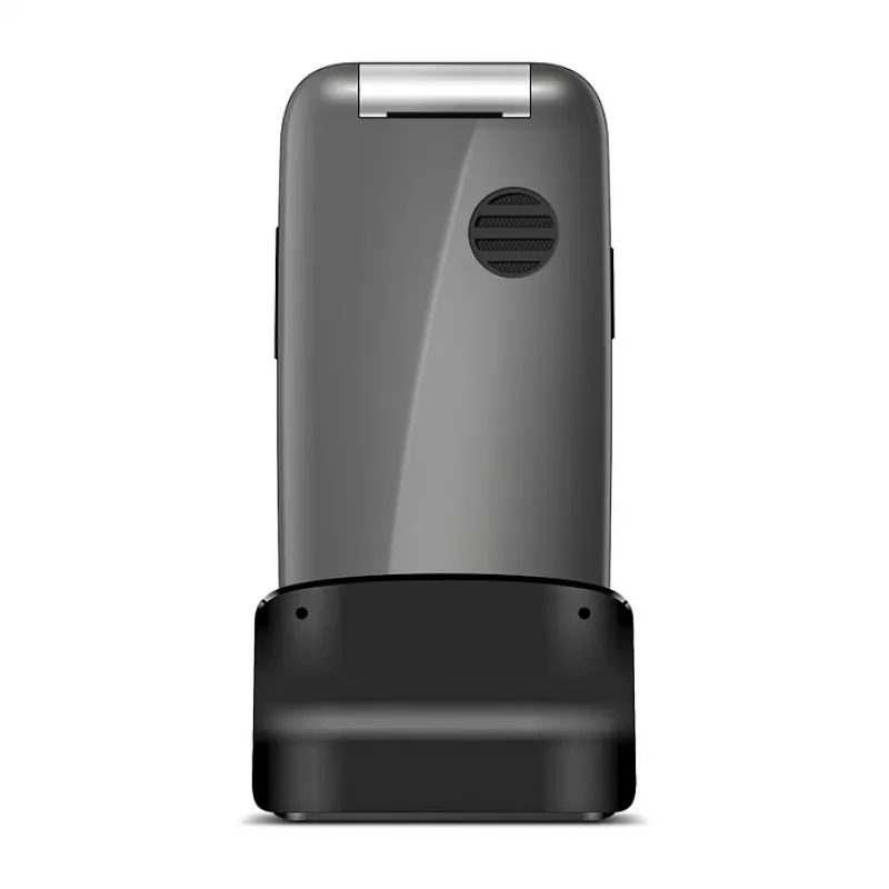 Emporia ONE V200i 2G Großtasten-Klapphandy, Space Grey/Silber