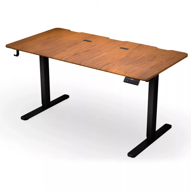 ENDORFY Atlas L Elektrischer höhenverstellbarer Schreibtisch Walnuss/Schwarz
