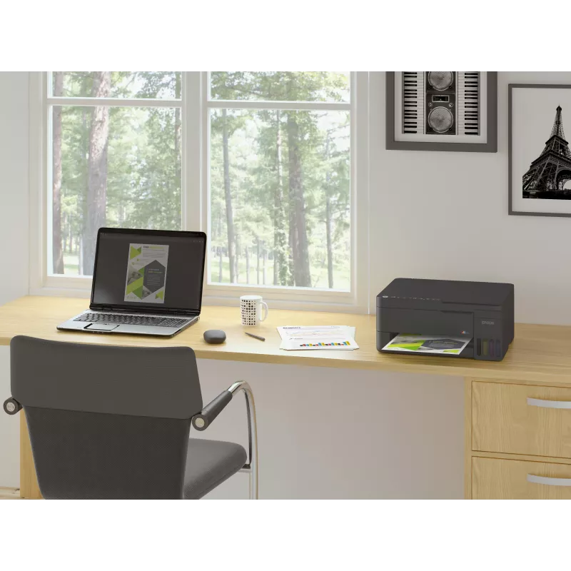 Epson EcoTank L3352 A4 Wi-Fi Farb-Multifunktions-Tintenstrahldrucker mit nachfüllbaren Tintentanks (C11CL62426)