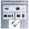 EQUIP 133101 USB-C & USB-A auf RJ45 Gigabit Ethernet Adapter, Schwarz