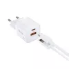 Equip 2-Port USB-C PD3.0/USB-A GaN Wandladegerät 20W, Weiß, 25 Stück Packung