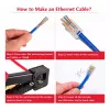 Equip Cat6 RJ45 UTP Unshielded Connector Kit (100 Stück) - Transparent