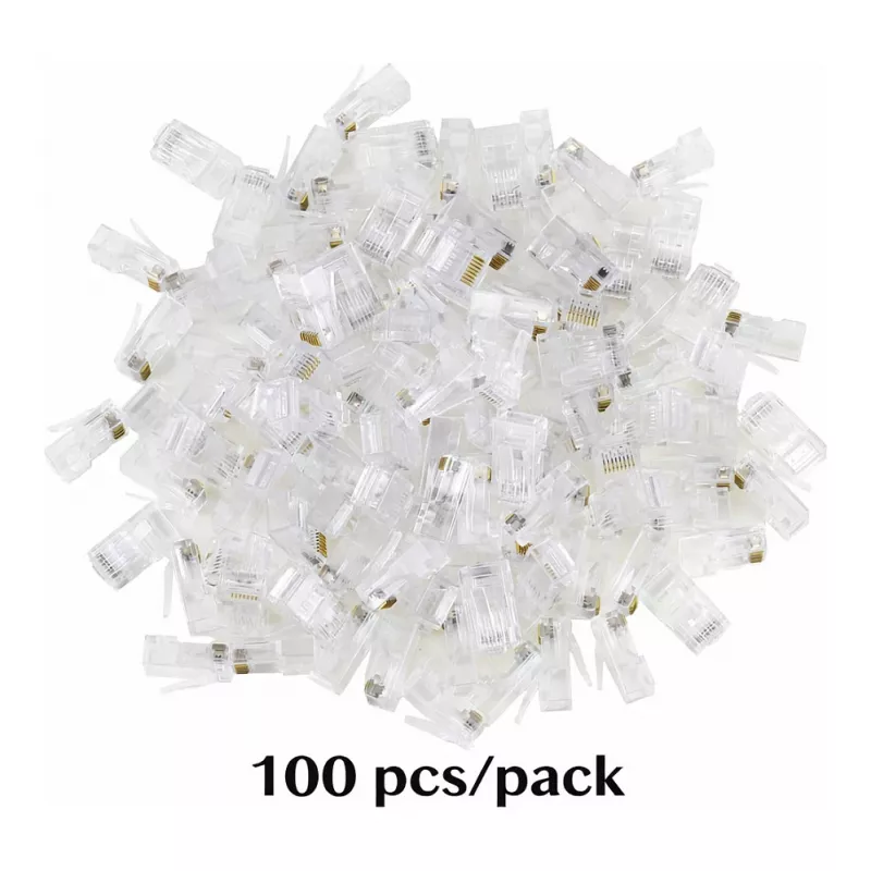 Equip Cat6 RJ45 UTP Unshielded Connector Kit (100 Stück) - Transparent