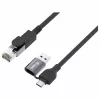 Equip GigaBit USB-C+A to RJ45 Adapter, Schwarz