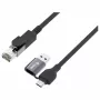 Equip Gigabit USB-C / USB-A zu RJ45 Ethernet-Adapter - Schwarz