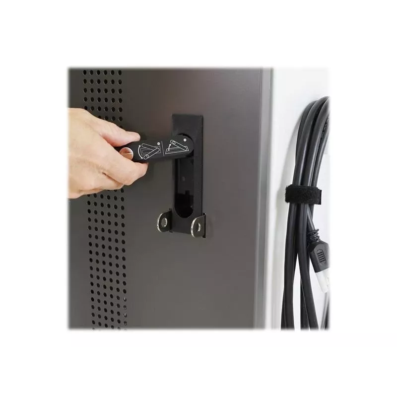 Ergotron YES35 Ladewagen für 35 Geräte, abschließbar, grau/weiß, für Bildschirme bis 10 Zoll