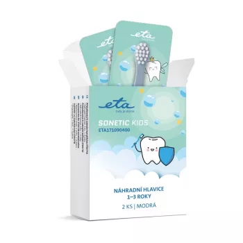 ETA Ersatzbürstenköpfe Sonetic Kids 171090400 2er-Pack Blau