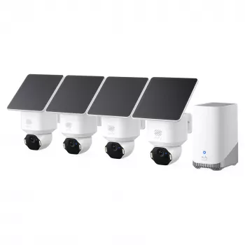 Eufy SoloCam E42 4-Kamera-Kit mit HomeBase, 4K