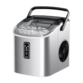 EUHOMY IM08 Ice Maker, 1,2 L, 12 kg (Silber)