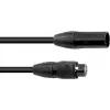 EUROLITE DMX-Kabel SEC-1 IP65 3-Pin 5m Schwarz – Wasserdicht für den Außenbereich