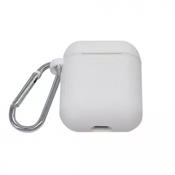 EVELATUS Apple AirPods Case EAC04 White - Silikon-Schutzhülle für AirPods 1. und 2. Generation