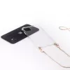 Evelatus Apple iPhone 11 Pro Max Silikon Transparent mit Halskette TPU Band Gold