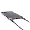 Evelatus Apple iPhone 11 Pro Max Silikon Transparent mit Halsband TPU Band Space Gray