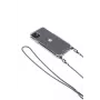 Evelatus Apple iPhone 11 Pro Max Silikon Transparent mit Halsband TPU Band Space Gray